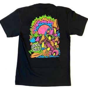 Men’s Santa Cruz Graphic Mushroom T-Shirt Size Small